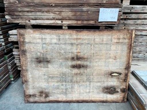 Panneaux de coffrage azobé 145 x 100-110 x 4,5 cm - 2ème choix