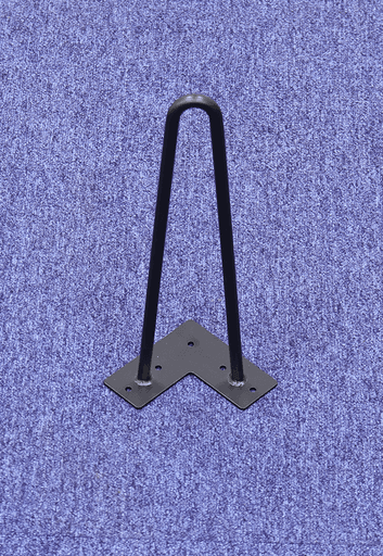 Pied de table 36 cm profil épingle
