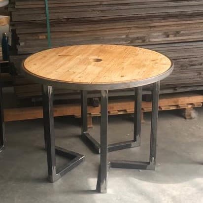 Pied de table H 70 x 50 pieds triple