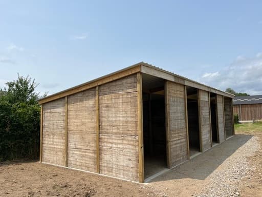 Abri - box ouvert 3 x 3 m