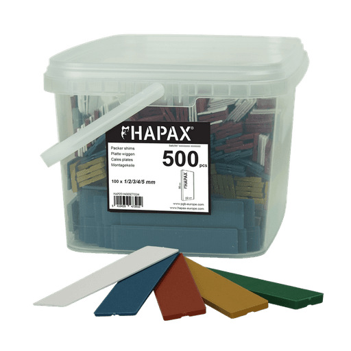 HAPAX assortiment cales plate 22x95/500