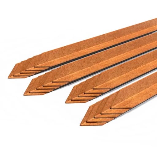Piquet corten de fixation pour bordure en acier corten 30 x 30 x 600 mm -3 mm