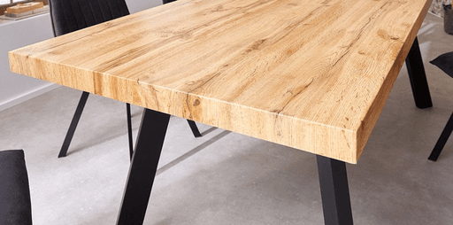 Plateau de table en chêne bord droit / Live edge 100 cm de large